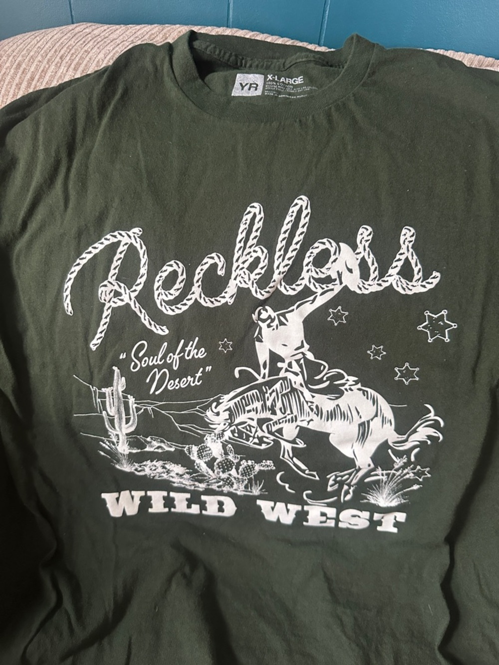 YR X-Large Olive Green Graphic Tee